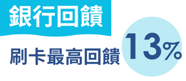 【銀行卡精明】刷卡最高回饋13%