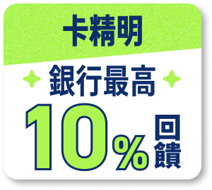 卡精明 銀行最高10% 回饋 