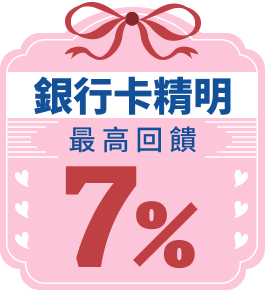【銀行卡精明】最高回饋7%